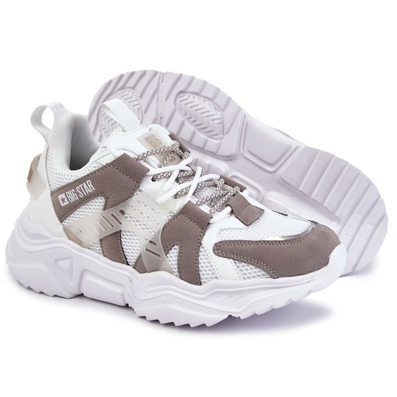 BIG STAR SHOES Chaussures De Sport Légères Pour Hommes Big Star KK174055 Blanc Blanche – Image 4