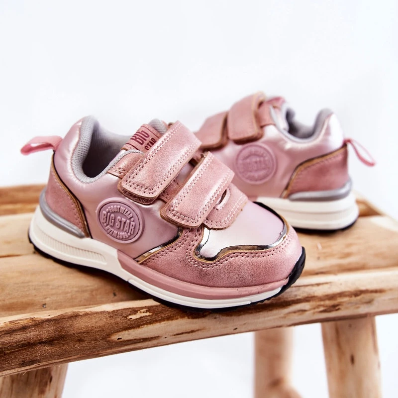 BIG STAR SHOES Chaussures De Sport Pour Enfants Système De Mousse à Mémoire De Forme Velcro Big Star KK374180 Rose – Image 2