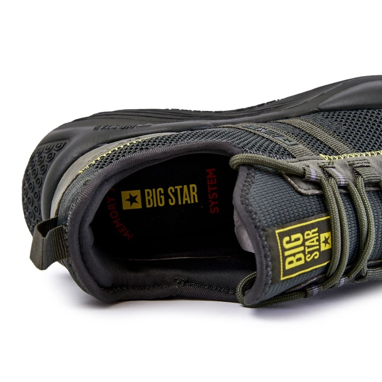 BIG STAR SHOES Chaussures De Sport Pour Hommes Memory Foam Big Star KK174256 Kaki Vert – Image 4