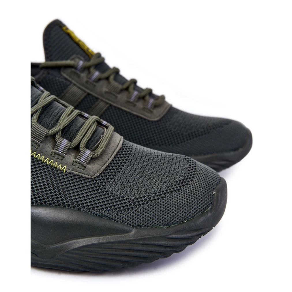 BIG STAR SHOES Chaussures De Sport Pour Hommes Memory Foam Big Star KK174256 Kaki Vert – Image 6