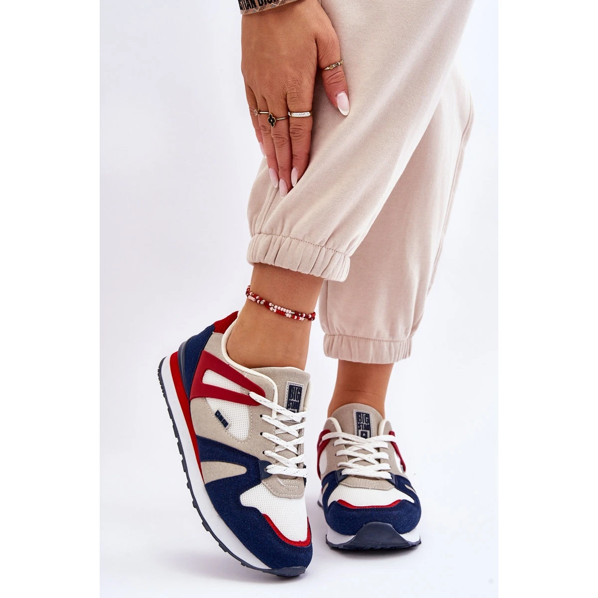 BIG STAR SHOES Confortable Baskets Femme Memory Foam Big Star LL274950 Rouge – Image 2