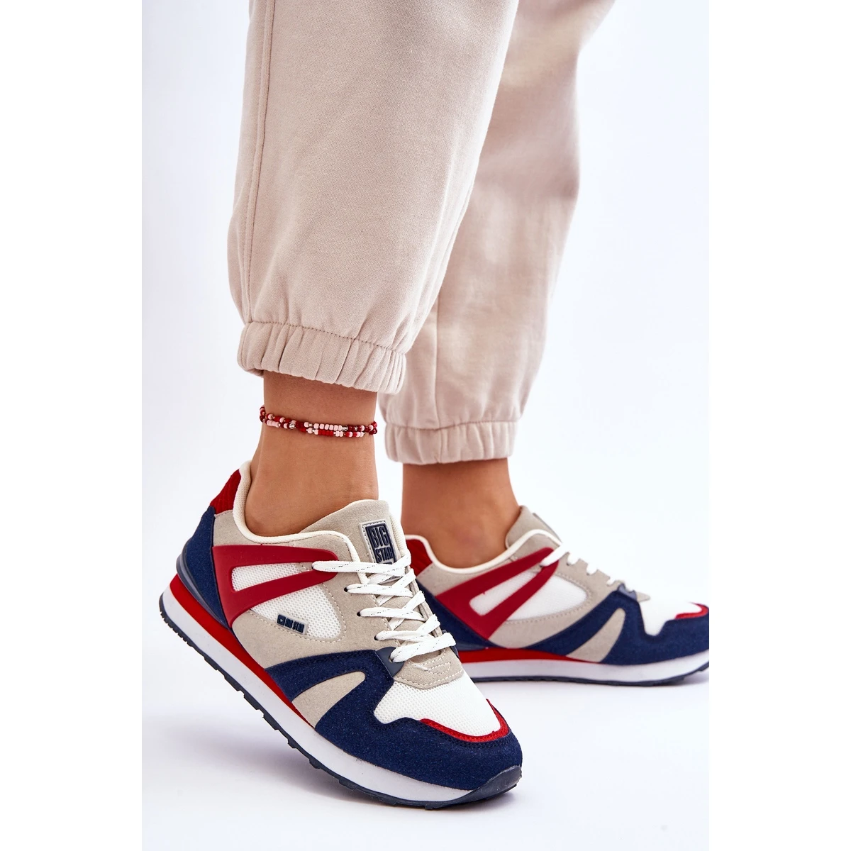 BIG STAR SHOES Confortable Baskets Femme Memory Foam Big Star LL274950 Rouge – Image 3