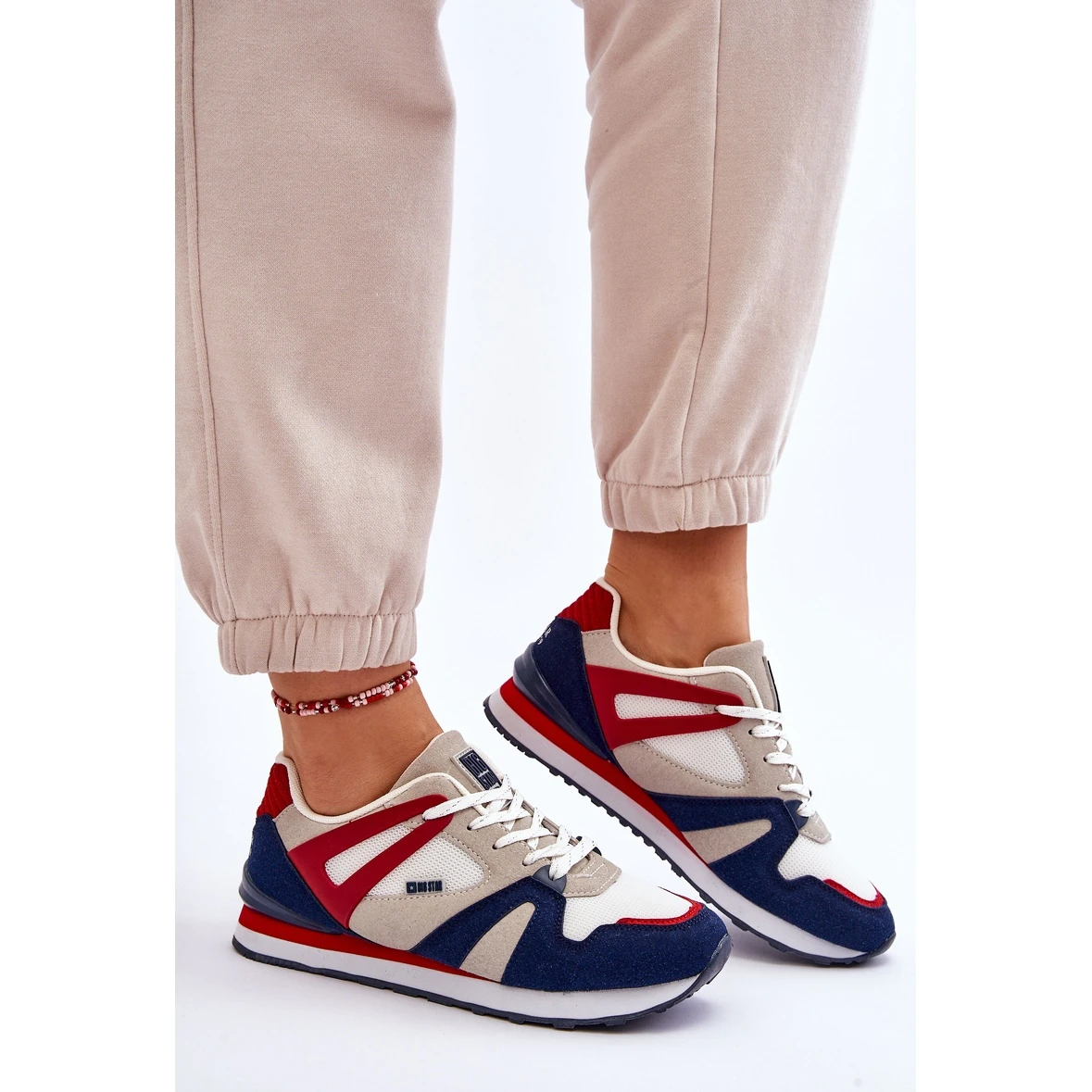 BIG STAR SHOES Confortable Baskets Femme Memory Foam Big Star LL274950 Rouge – Image 5