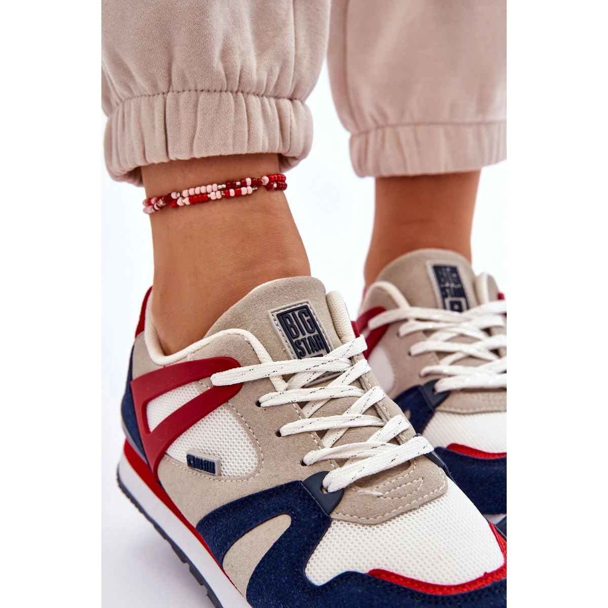 BIG STAR SHOES Confortable Baskets Femme Memory Foam Big Star LL274950 Rouge – Image 7