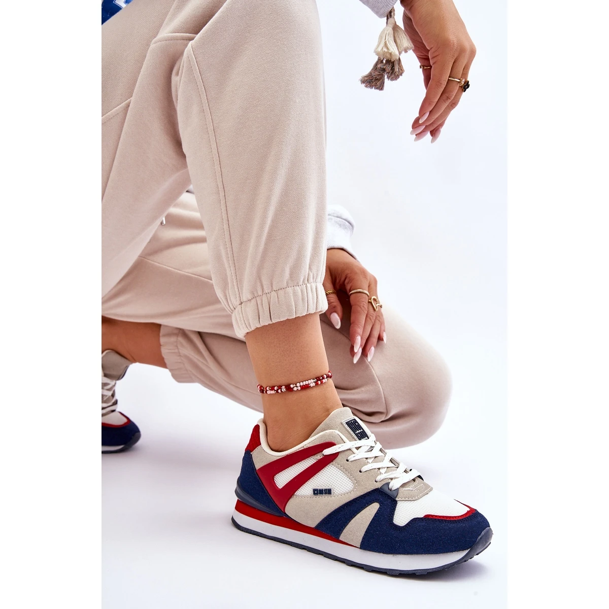 BIG STAR SHOES Confortable Baskets Femme Memory Foam Big Star LL274950 Rouge – Image 8