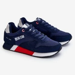 BIG STAR SHOES Memory Foam System Big Star Chaussures De Sport Pour Homme LL174159 Bleu Marine