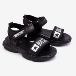 BIG STAR SHOES Sandales Velcro Enfant Big Star LL374192 Noir Le Noir