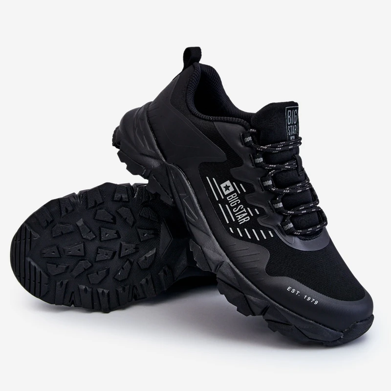 BIG STAR SHOES Système De Mousse à Mémoire De Forme Classique Pour Hommes Big Star Chaussures De Sport LL174127 Noir Le Noir – Image 5