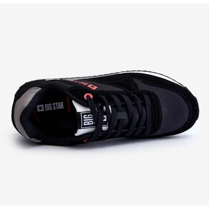 BIG STAR SHOES Système De Mousse à Mémoire De Forme Pour Homme Big Star Chaussures De Sport LL174158 Noir Le Noir – Image 3