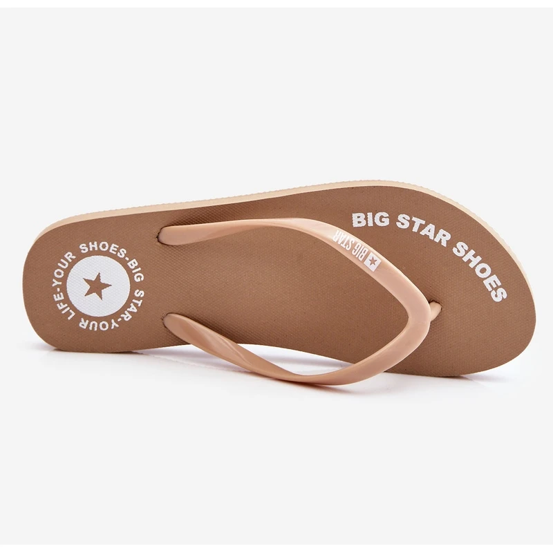 BIG STAR SHOES Tongs Confortables Big Star LL274796 Beige – Image 8