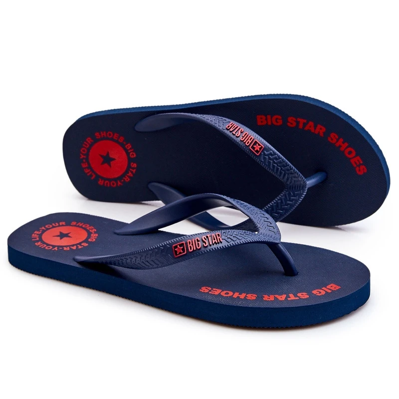 BIG STAR SHOES Tongs Homme Big Star LL174424 Bleu Marine Le Noir – Image 5