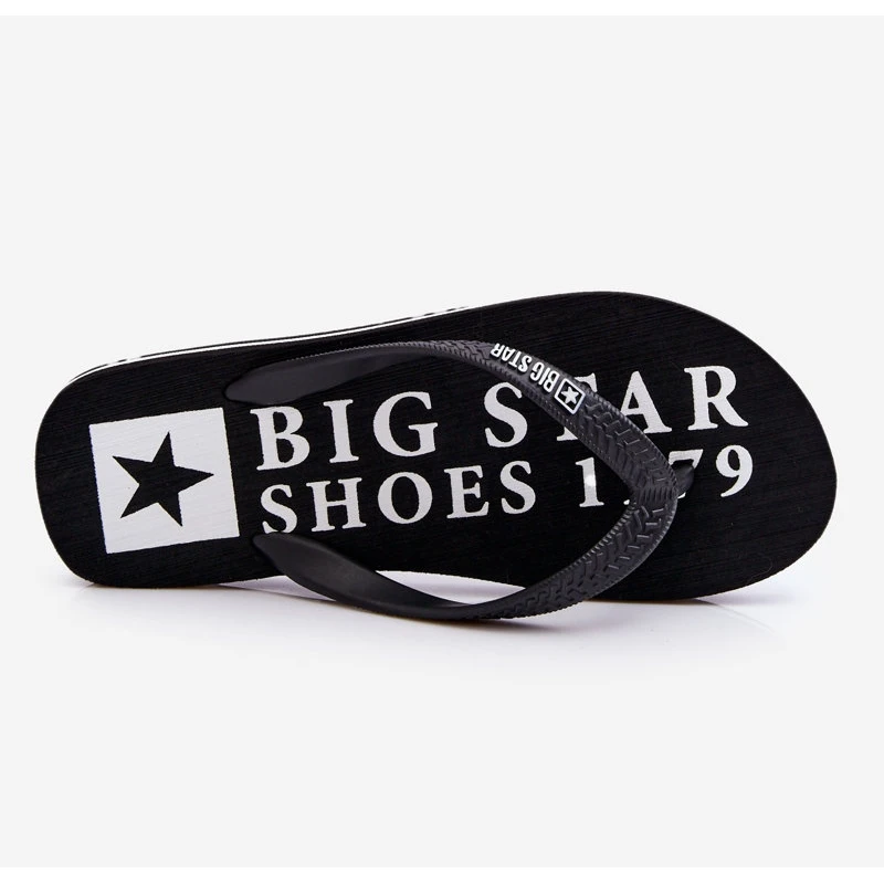BIG STAR SHOES Tongs Légères Homme Big Star LL174444 Noir Le Noir