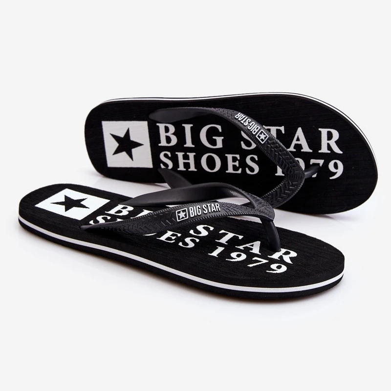BIG STAR SHOES Tongs Légères Homme Big Star LL174444 Noir Le Noir – Image 4