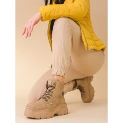 BIG STAR SHOES Trappeurs Féminins Sur La Plateforme Big Star KK274366 Brun