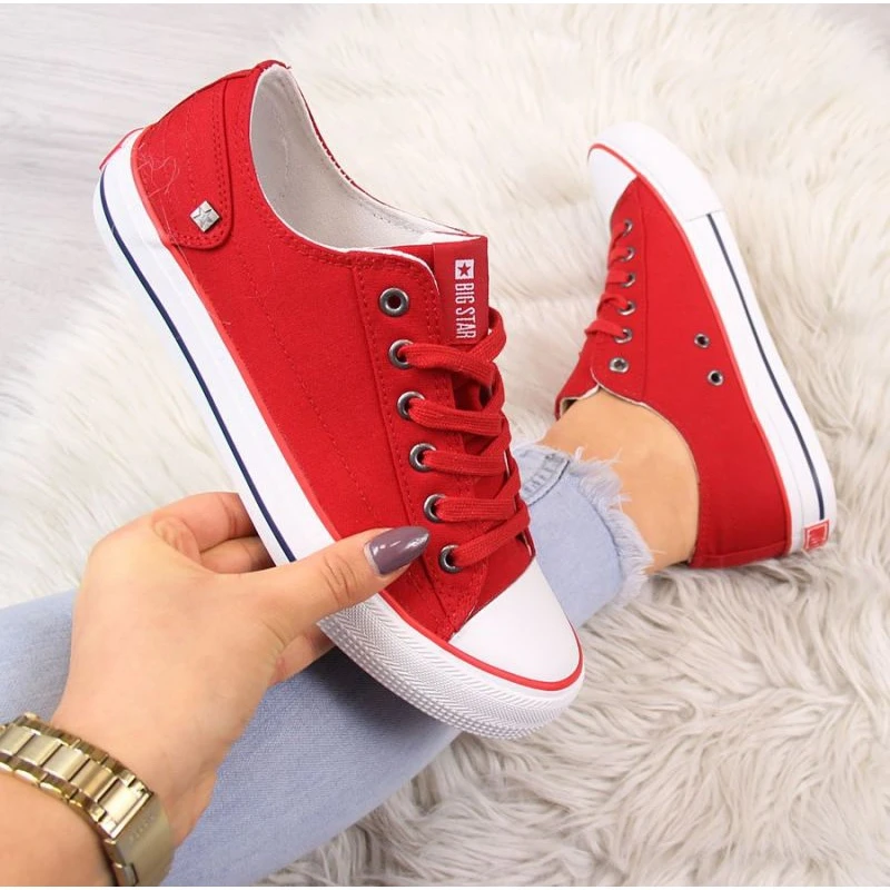Big Star W DD274339 Chaussures Rouges Blanche