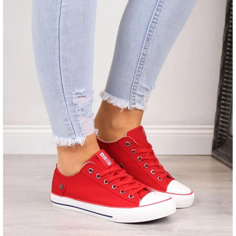 Big Star W DD274339 Chaussures Rouges Blanche â Image 2