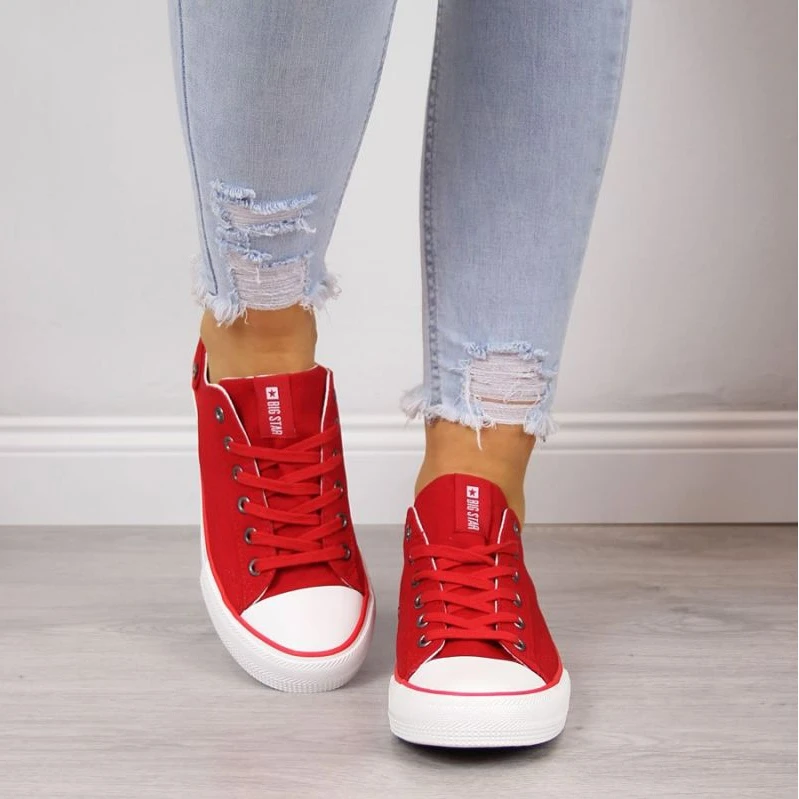 Big Star W DD274339 Chaussures Rouges Blanche â Image 3