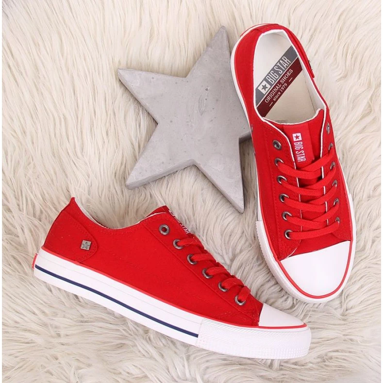 Big Star W DD274339 Chaussures Rouges Blanche â Image 4