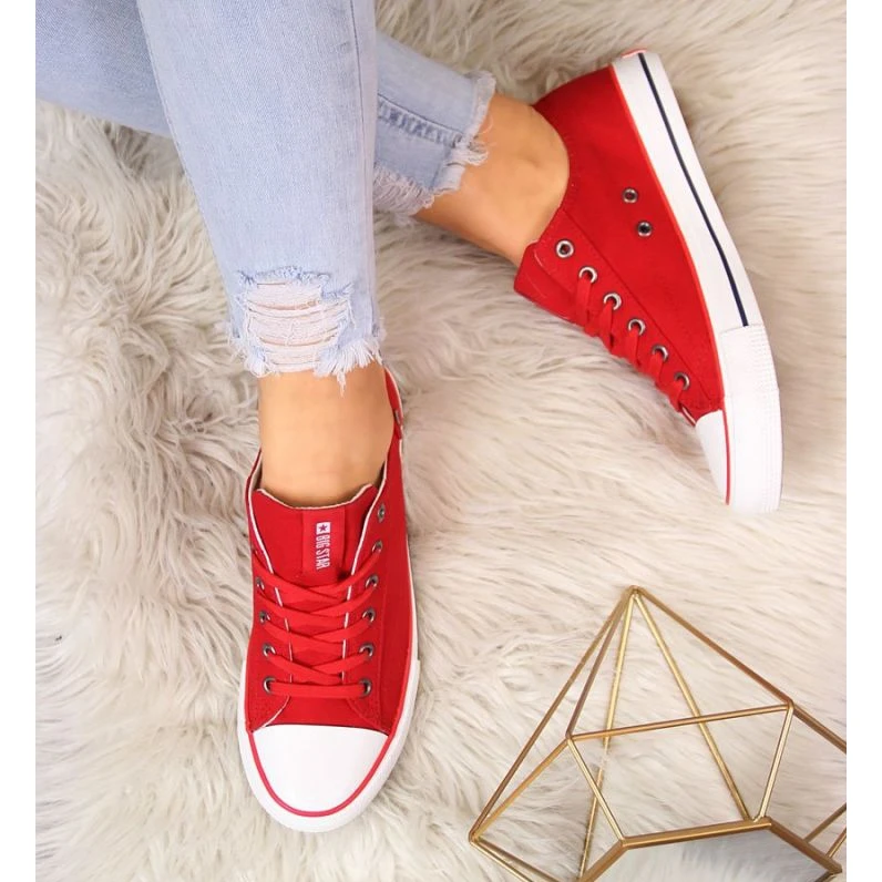 Big Star W DD274339 Chaussures Rouges Blanche â Image 5