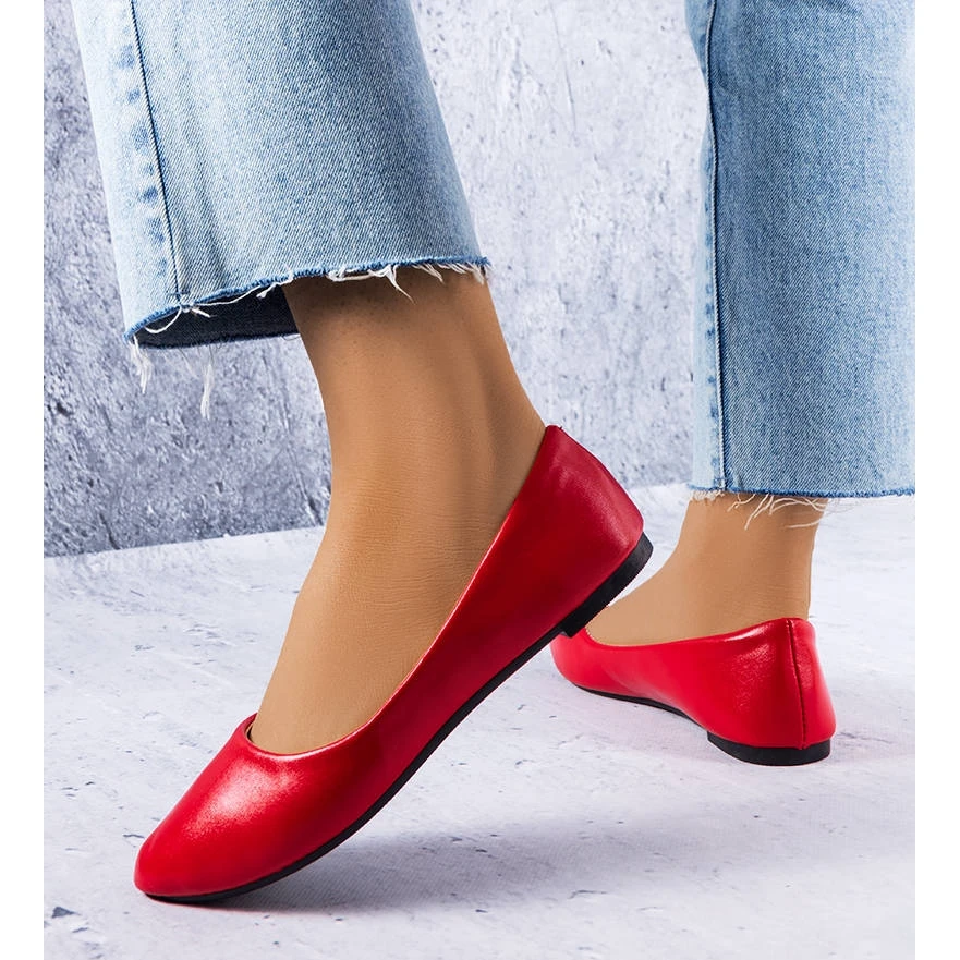 BM Ballerines Classiques Rouges Narcisse