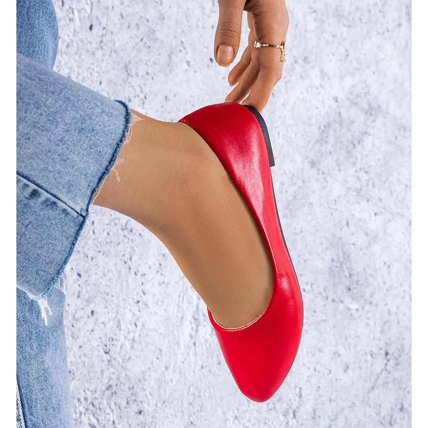 BM Ballerines Classiques Rouges Narcisse – Image 2