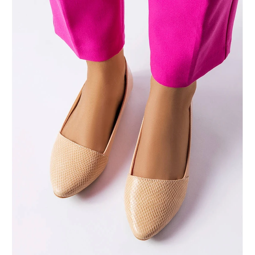 BM Ballerines élégantes Beiges De Riel – Image 2