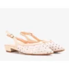 BM Ballerines En Dentelle Beige Marlioz