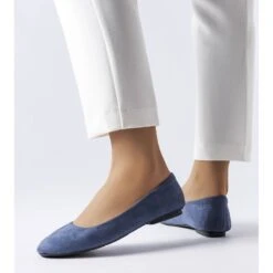 BM Ballerines En éco-daim Bleu Marine Jules