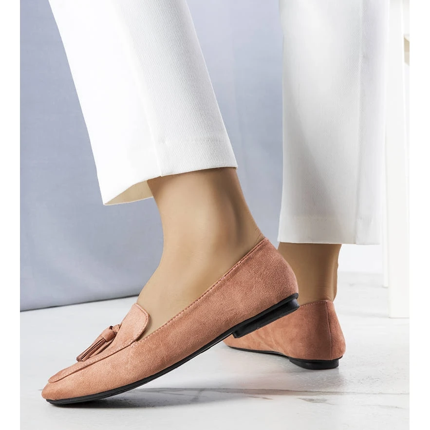 BM Ballerines En éco-daim Rose Cillian – Image 2