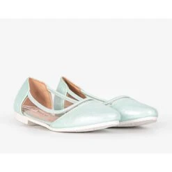 BM Ballerines Enfant Laquées Menthe Liisi Vert