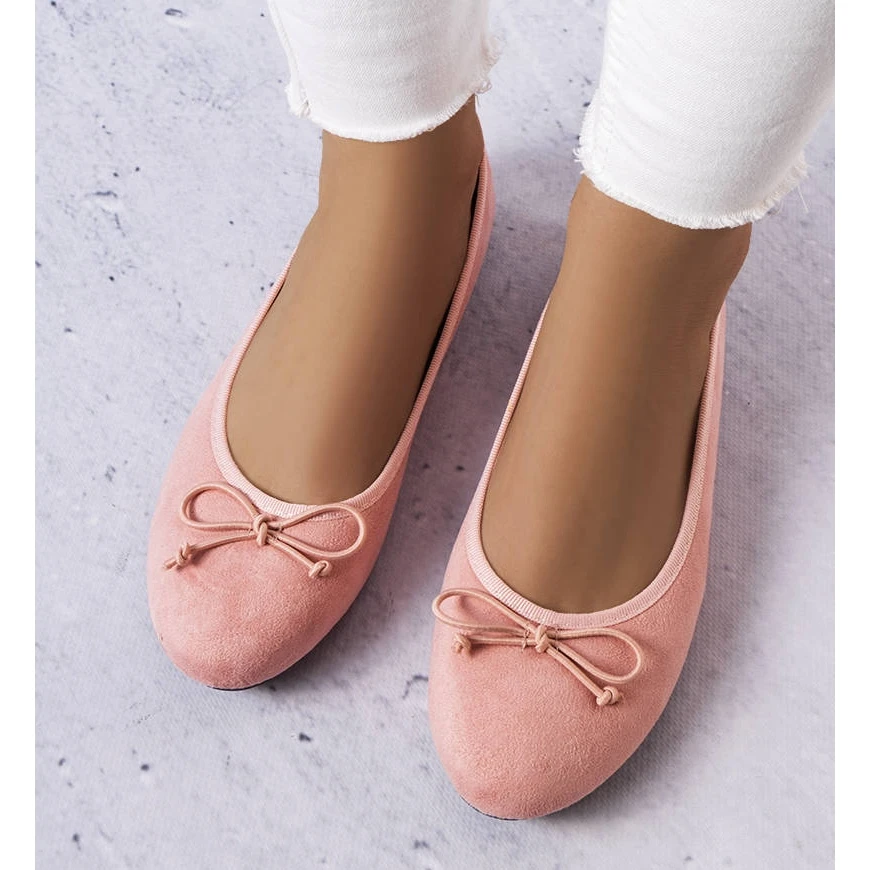BM Ballerines Roses à Nœud Chandonnet – Image 2
