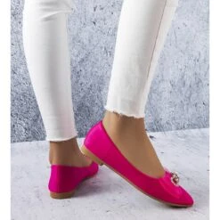 BM Ballerines Roses à Nœud Et Strass LaGarde