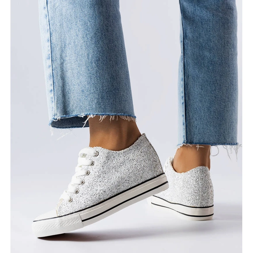 BM Baskets Compensées Argentées Garceau