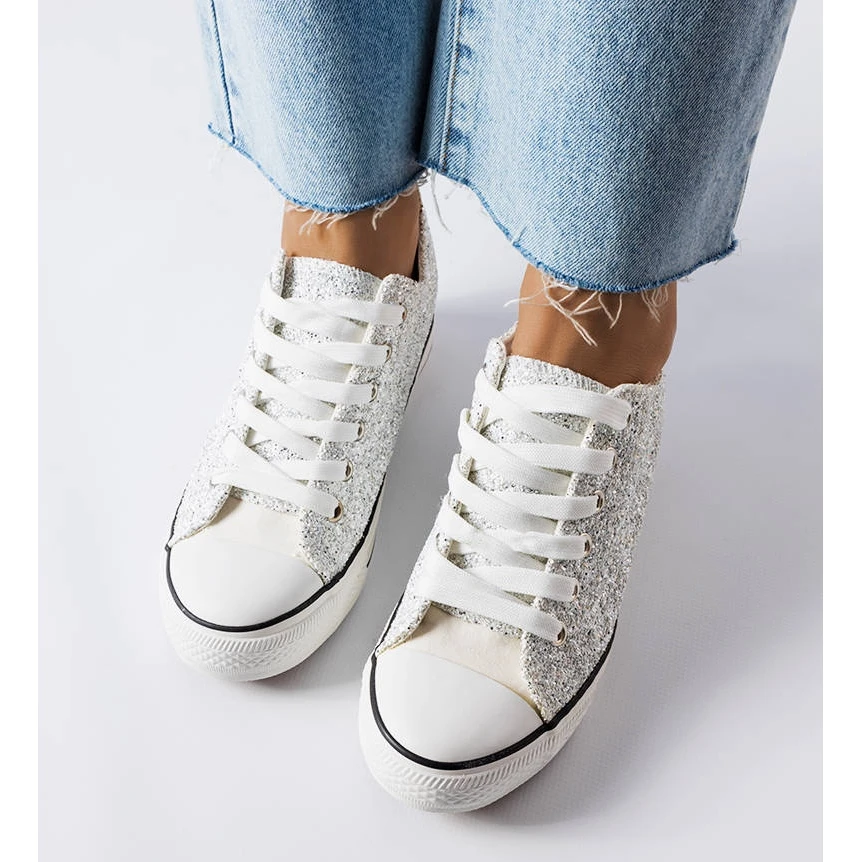 BM Baskets Compensées Argentées Garceau – Image 2