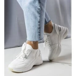 BM Baskets Compensées Blanches Ann