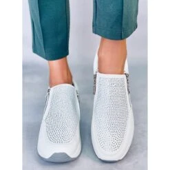 BM Baskets Compensées Blanches Atwood