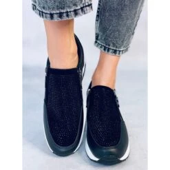 BM Baskets Compensées Noires Atwood Le Noir