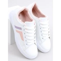 BM Baskets Femme Avery Rose Blanche Violet