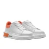 BM Baskets Femme Taranto Blanches Et Orange