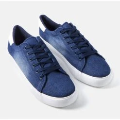 BM Baskets Homme Cinq Bleu Marine