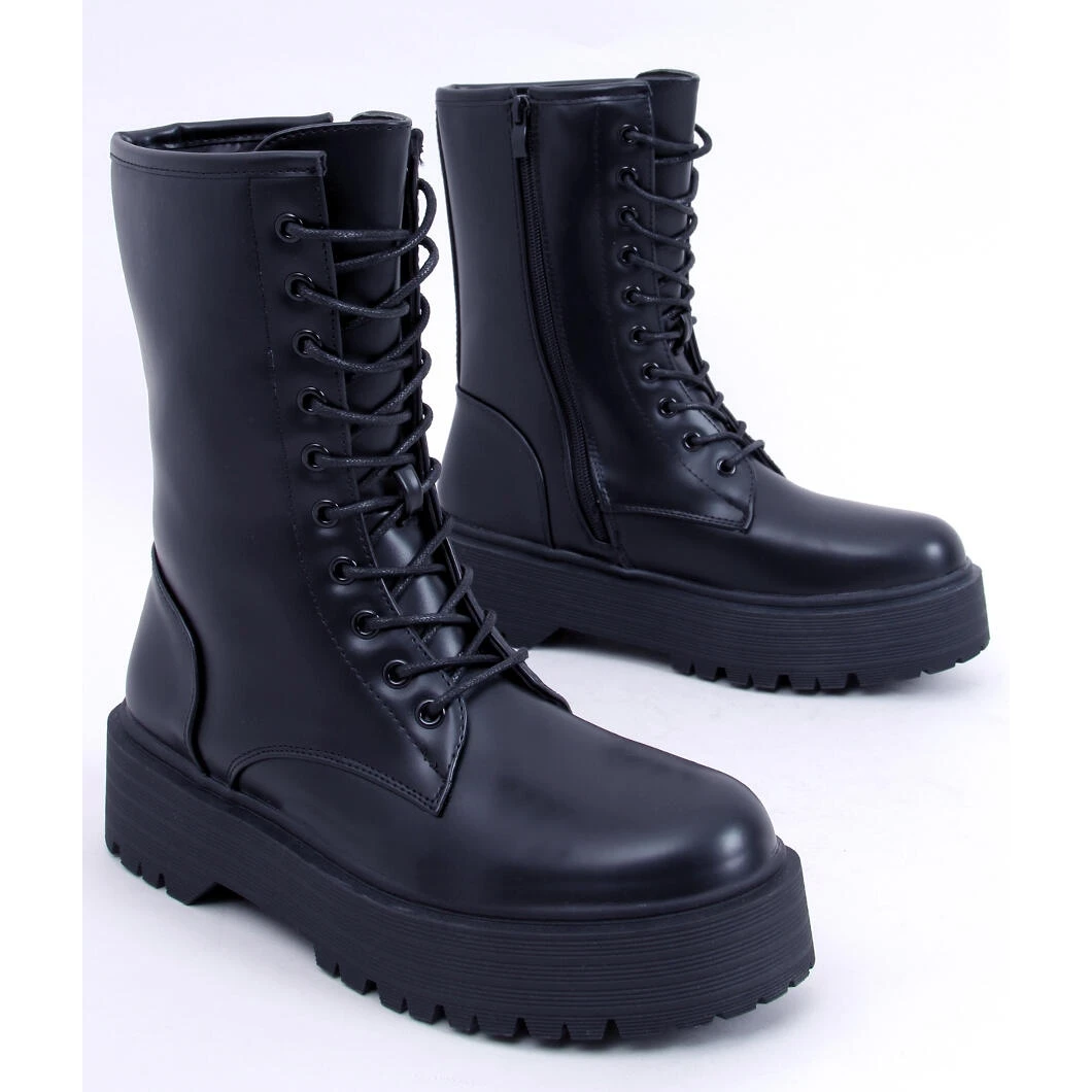 BM Boots à Lacets Sur Semelle Haute Rage Black Le Noir – Image 5