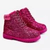 BM Bottes Chaudes Brocart Enfant Trappeurs Fuchsia Sirène ['rose'] Rose