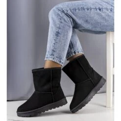 BM Bottes De Neige Isolées Noires De Hank Le Noir