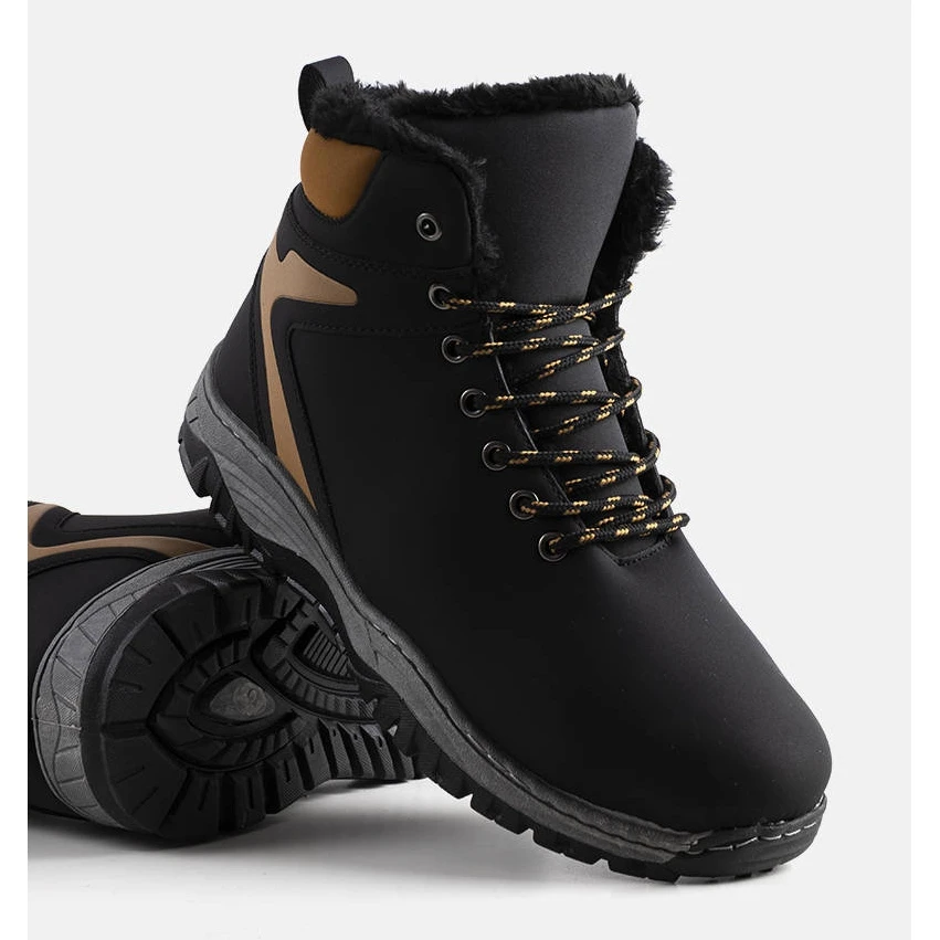 BM Bottes De Randonnée Isolées Noires Terrance Le Noir – Image 2