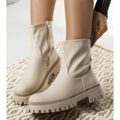 BM Bottes Isolées Beige Basilic