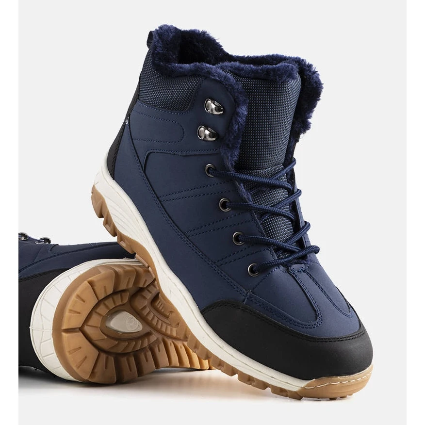 BM Bottes Isolées Bleu Marine Violette – Image 2