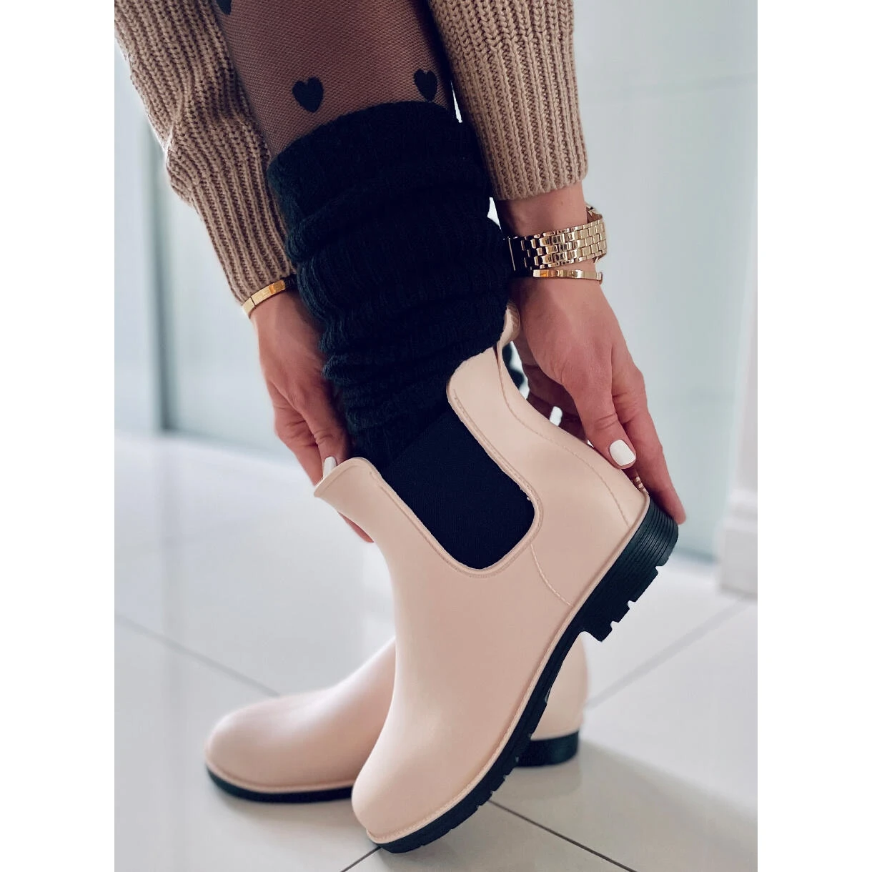 BM Bottes Jodhpur Femme Galoches Foxy Beige – Image 2