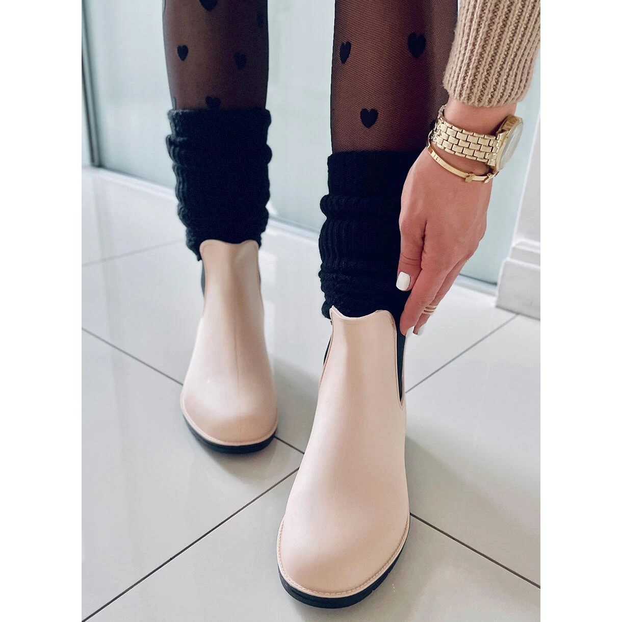 BM Bottes Jodhpur Femme Galoches Foxy Beige – Image 3