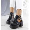 BM Bottines Noires De Nellie Le Noir