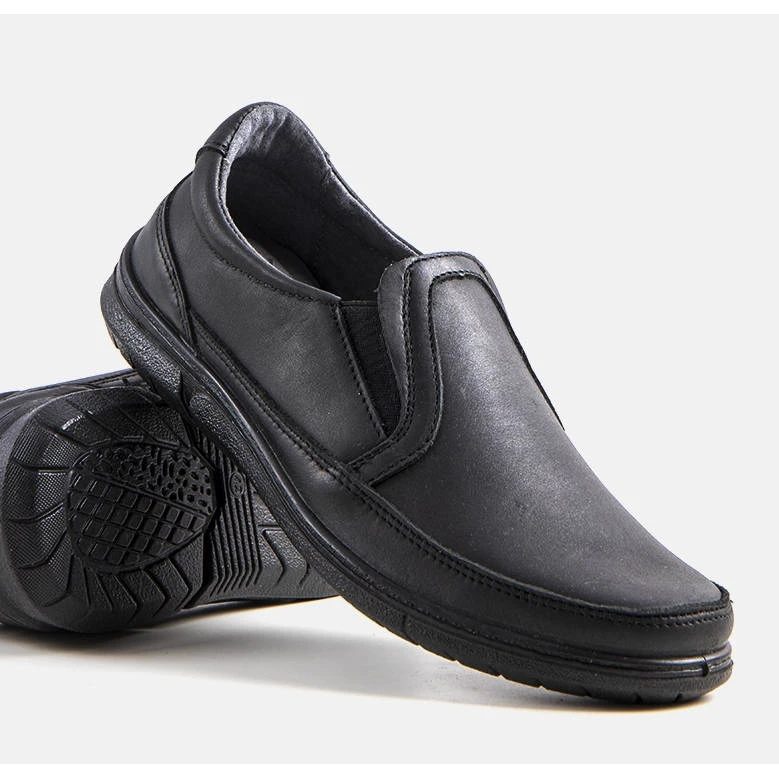 BM Chaussures à Enfiler Noires Pour Hommes De Lazar Le Noir – Image 2